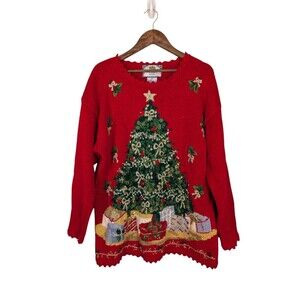 Vtg Tiara International Christmas Sweater